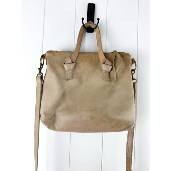Able Handbags - ABLE Rachel Crossbody Tan Leather Bag Purse with Strap